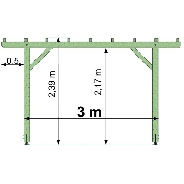 Kit Pergola Mx M Vdm Charpente